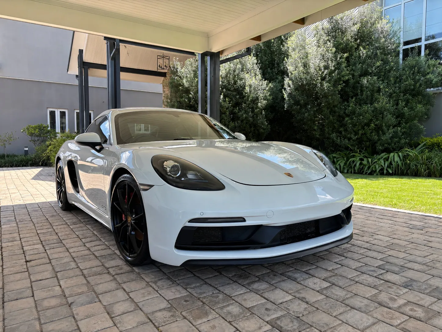 White Porsche with ceramic protection